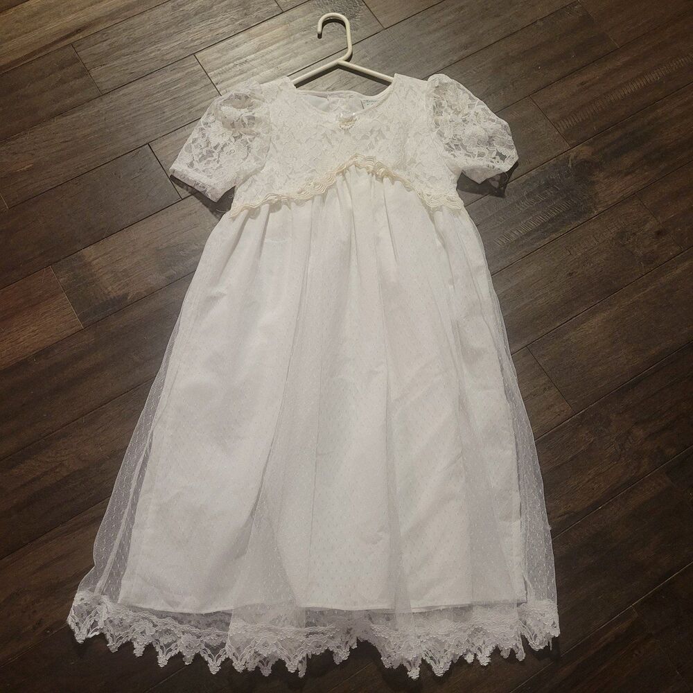 Vintage 90s Memories by jo lene white  lace dress